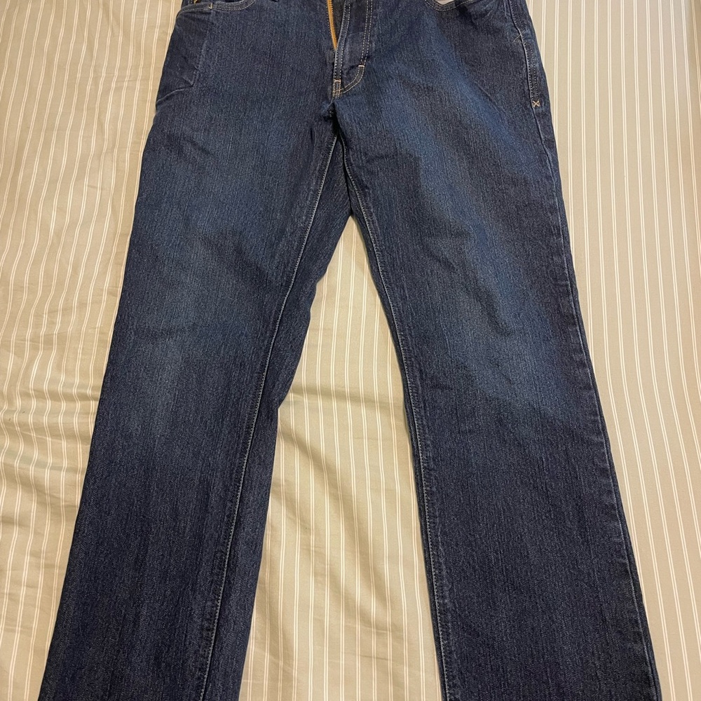 Ariat Men's Dark Blue Straight Jeans